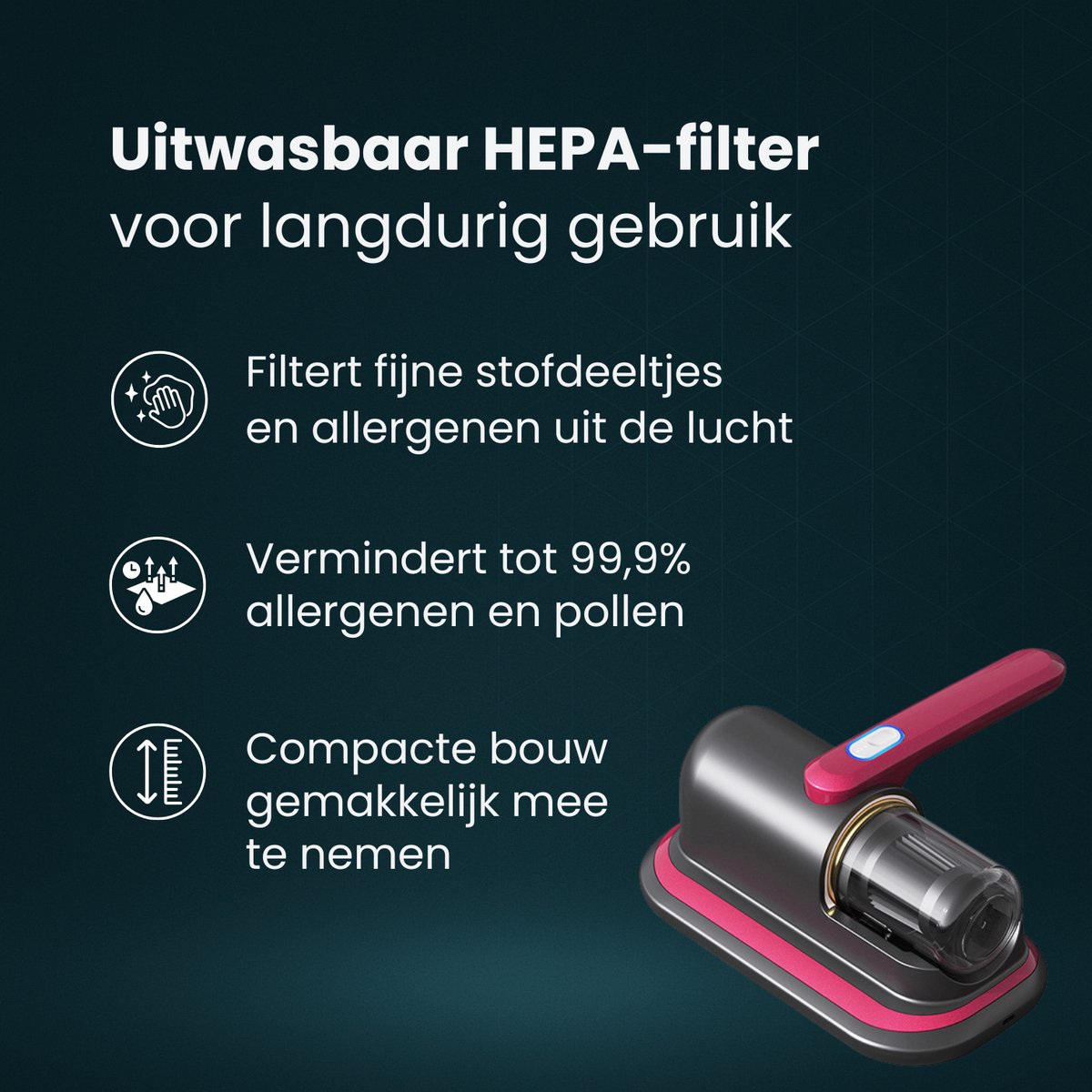 Knaak Commerce Purgato Kruimeldief met UV Lamp en USB Oplader Paars - afbeelding 2