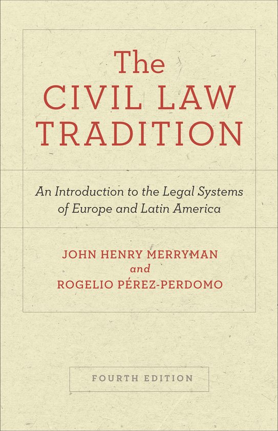 The Civil Law Tradition - cover