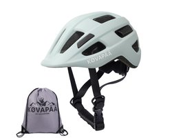 Køvapää® Lappi Fietshelm Kinderen - ijsgrijs - Maat 46-53 cm - 1 t/m 5 Jaar - XS/S - Fietshelm Jongens- Fietshelm Meisjes - Fietshelm Kind