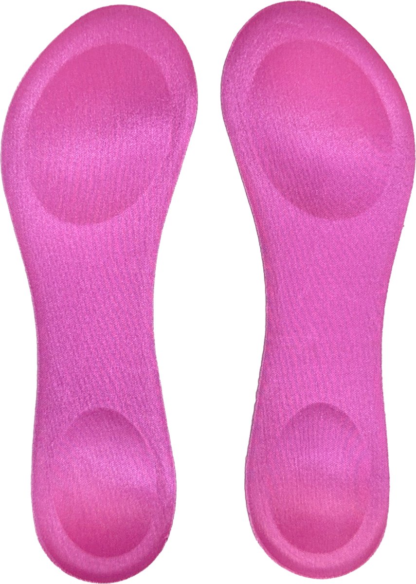 Inlegzolen Dames – Gel Comfort & Schokdemping – Roze – Met Plakstrip voor extra Grip - Maat 40/42 - 3BMT®