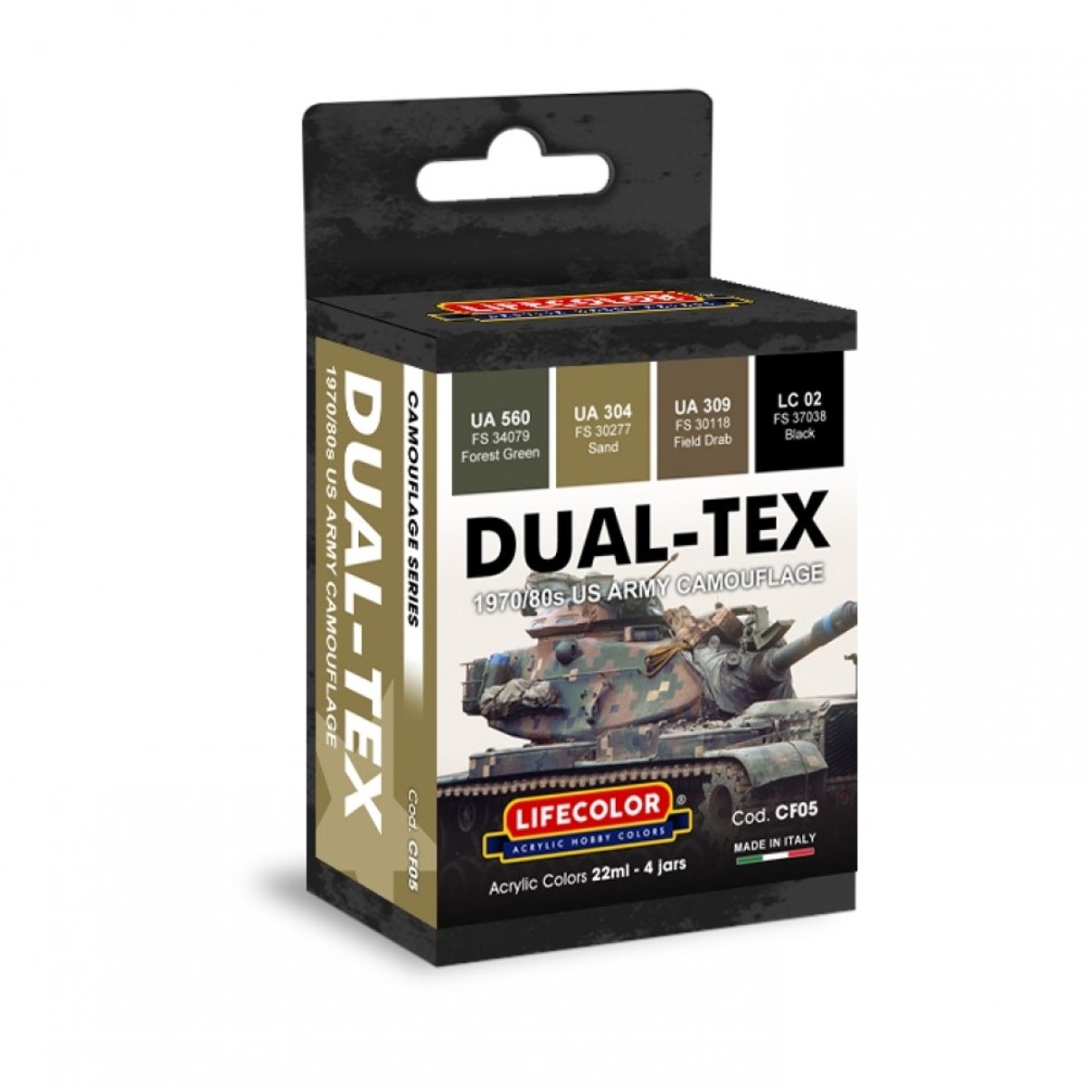 CF05 Lifecolor Dual-Tex US Amry Camouflage colors 1970/1980