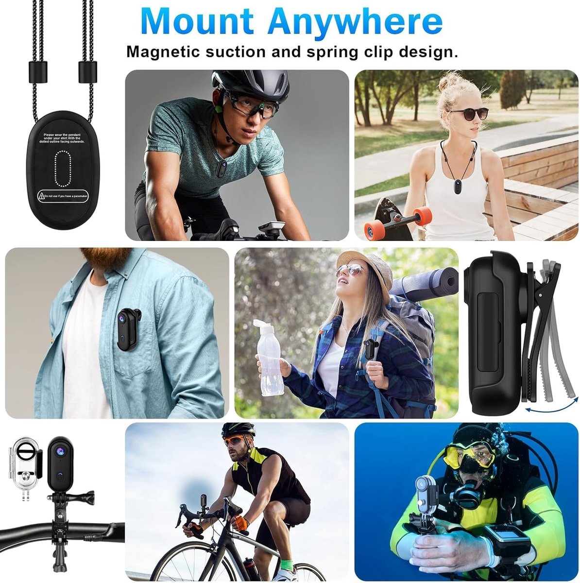 Mini-Sportcamera 1080p - Compacte POV Camera thumbnail 4