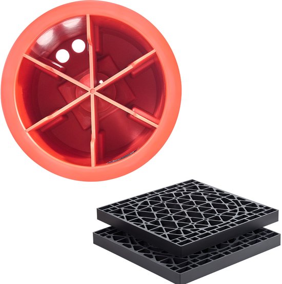 6 Blocs de soutien pour remorques (203,2 mm Hauteur, 908 kg Capacité de charge) + 2 Blocs de levage, Ensemble de nivellement robuste 8 pièces pour camping-cars de classe 5 avec climatisation