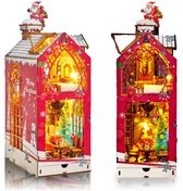 Book Nook Bouwpakket - Kerst - Miniatuur Bouwpakket - Kerst Huisje - DIY Book Nook Kit - Crafts&Co