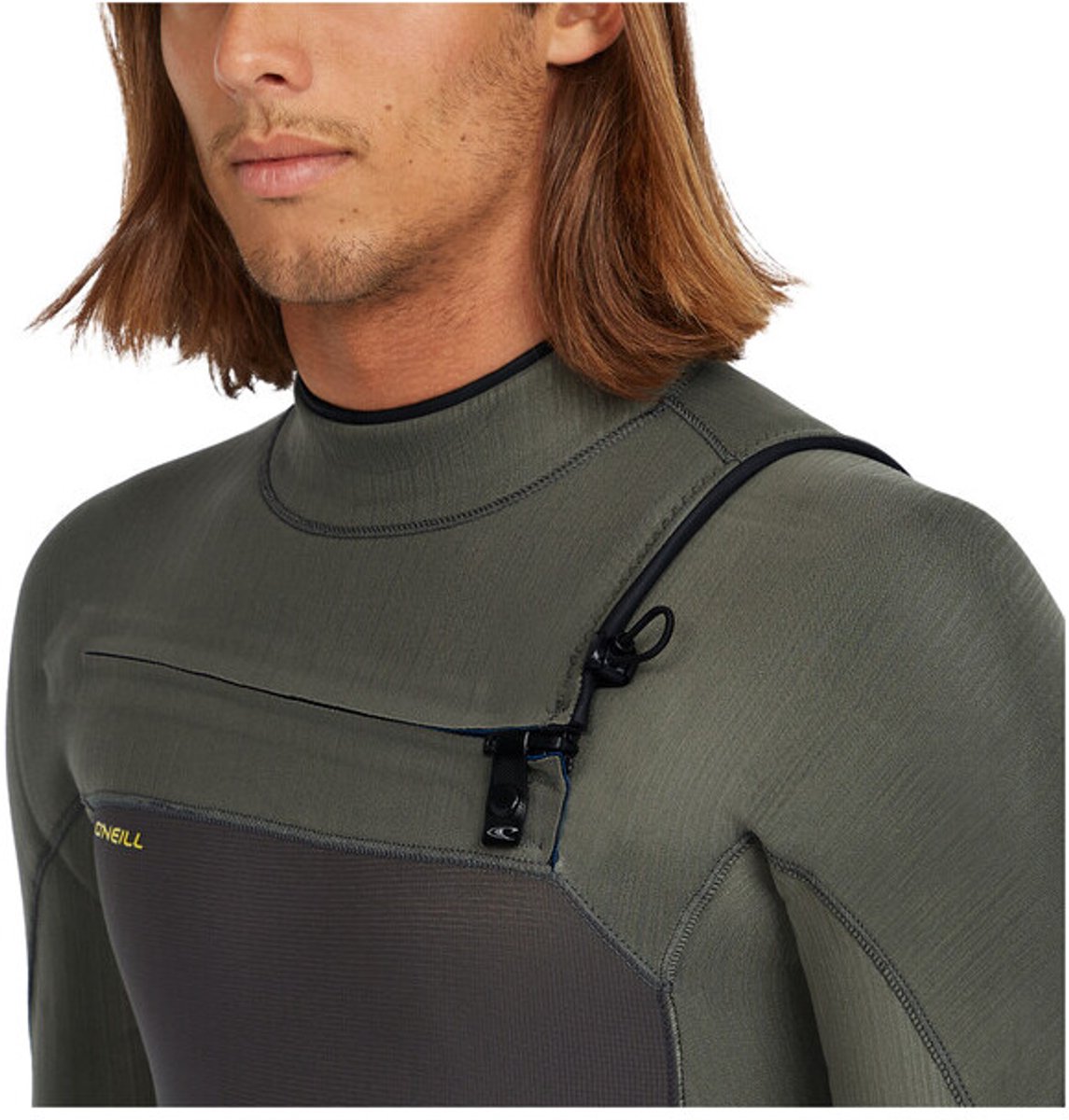2025 O'Neill Heren Hyperfreak 4/3+mm Borst Ritssluiting Wetsuit -