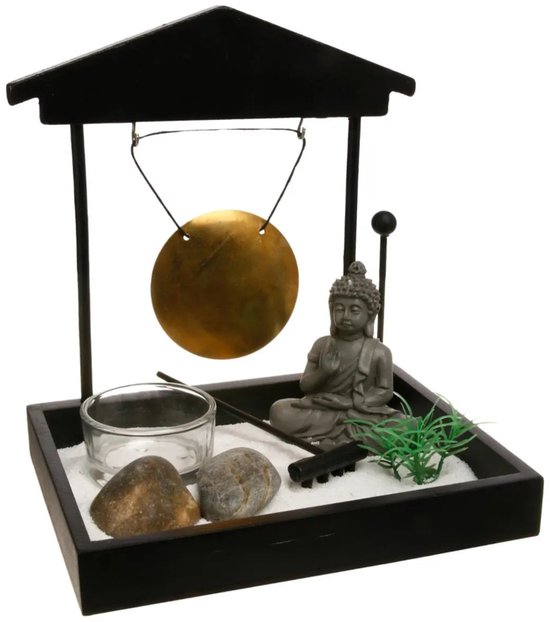 BUDHDHA WAXINE ZEN GARDEN | ASSIETTE / JARDIN BOUDDHA GONG