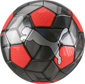 PUMA One Strap Ball Voetbal - Maat 5 - Silver-Nrgy Red-Puma Black