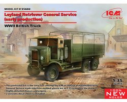 ICM Modelbouwpakket Militaire voertuigen - 35602 Leyland Retriever General Service (early) WWII British Truck Plastic - 1:35 - Modelbouw