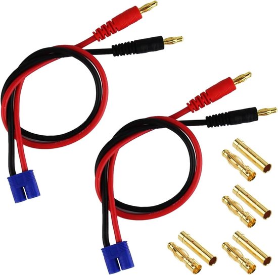 Nuofany 5 Paires De Connecteurs EC3 Mâle/femelle – Fil Silicone 14AWG 10 Cm Pour RC Drone Lipo