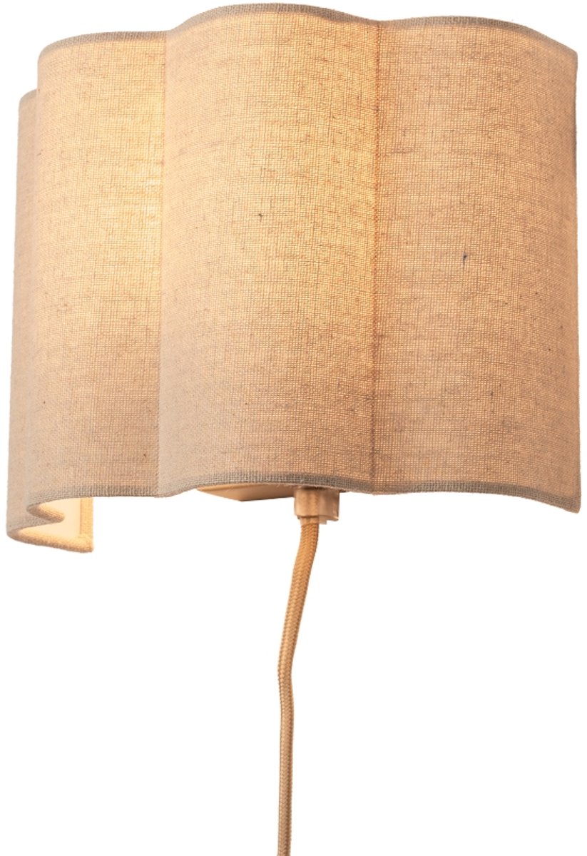 Lumidora Wandlamp 75181 - Voor binnen - FLORAL - E27 - Beige - Zand - Metaal