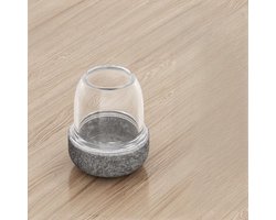 8-delige stoelpoot beschermers, siliconen pootdoppen, transparante pootbeschermers, vilten stoelkussens, beschermers voor hardhouten vloeren en tegelvloeren (14-19 mm diameter)