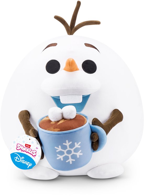 Snackles Disney knuffel van 35 cm (OLAF) van ZURU