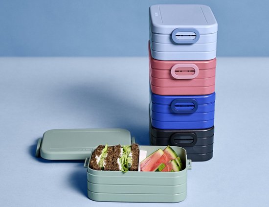 Mepal - Boîte à lunch Take a Break midi - Convient pour 4 sandwichs - Mauve vif - Boîte à lunch pour adultes