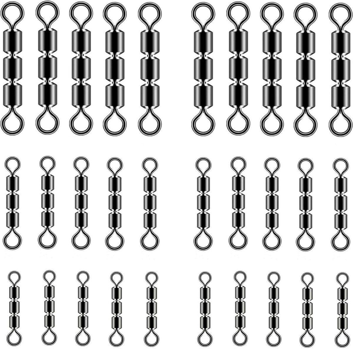 Allecto Plus - Visserswervel Set Met 40 Stuks - Hoge Snelheid - Visaccessoires - Visdraaiwartels - Luur Plug - Visaas - Vissen Transmissie Accessoires