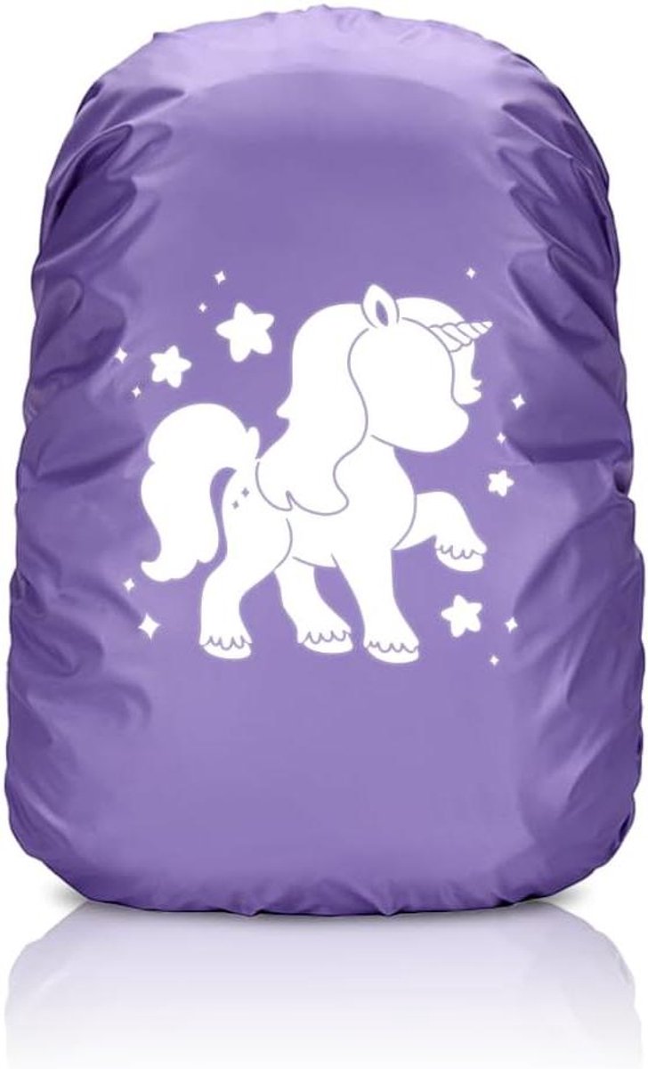Inovra Plus - Regenhoes 35 liter rugzak waterdicht reflecterend met reflector voor schooltas en beginners met regenbescherming.