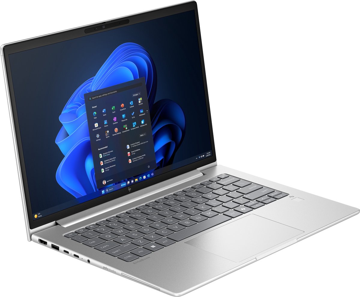 HP EliteBook 6 G1a Next Gen AI PC Copilot+ PC AMD Ryzen AI 5 340 Laptop 35,6 cm (14") WUXGA 24 GB DDR5-SDRAM 512 GB SSD Wi-Fi 6E (802.11ax) Windows 11 Pro Zilver