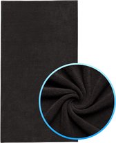 Funnies Strandlaken XXL Antraciet Extra groot - 100x200 cm - Hoogwaardig Katoenen OEKO-TEX Strand Handdoek - 500 gram/m2 Luxe Dikte - Extra zacht - Sneldrogend Badhanddoek - Ideaal voor Strand, Sauna, Zwembad, Vakantie en Sport - Badlaken