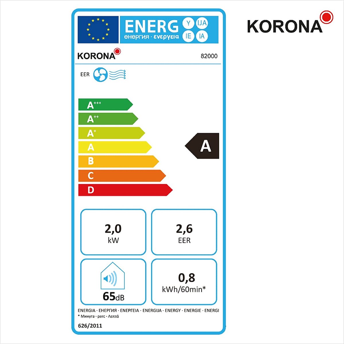 Afbeelding 2 van Korona 82000 - 3-in-1 - Mobiele airco - 25m2