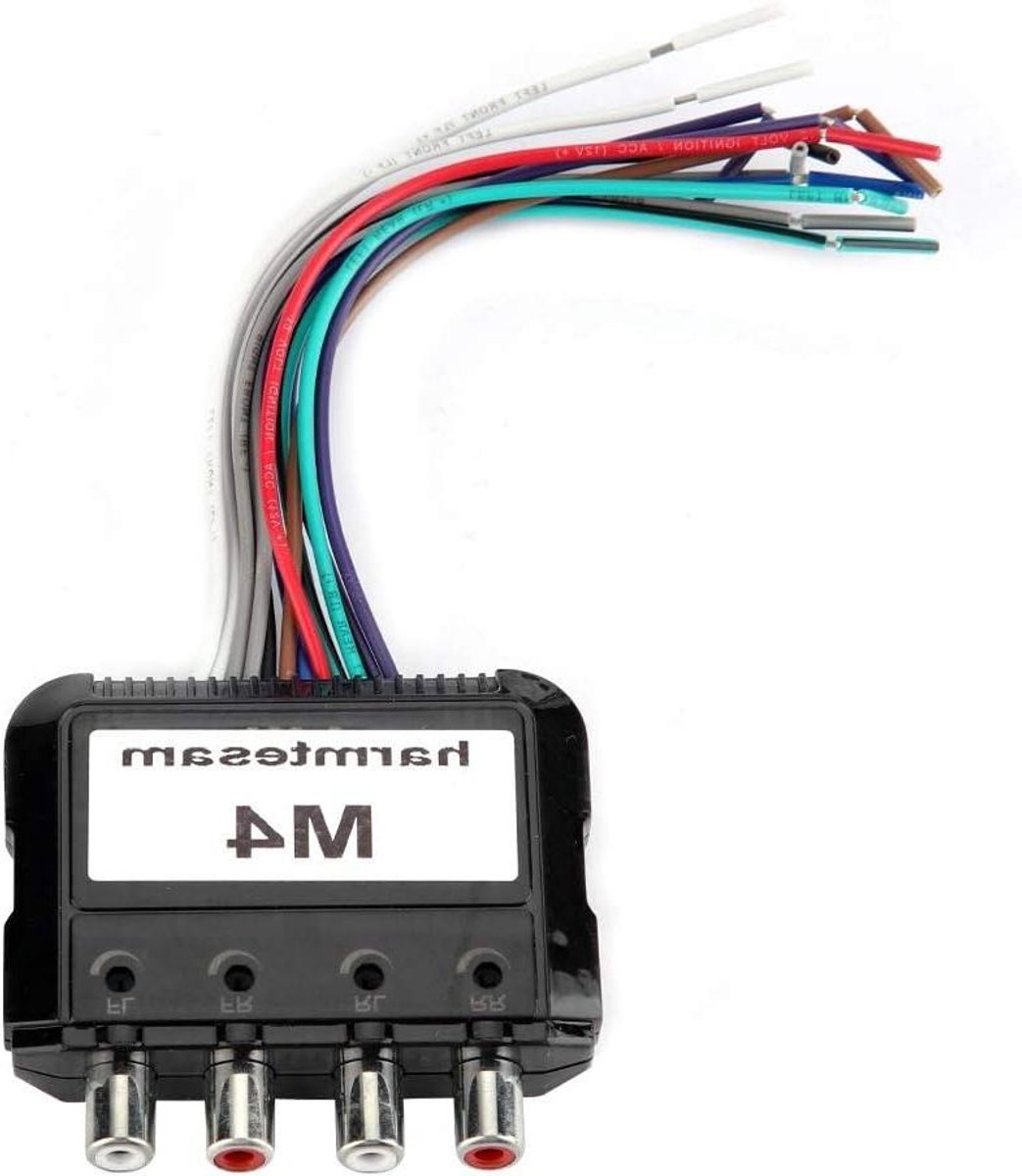 Allecto Plus - 4-kanaals audioconverter voor autoradio met high-low output