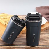 Premium RVS Koffiebeker To Go - Thermosbeker - Theebeker - 380ml - Blauw
