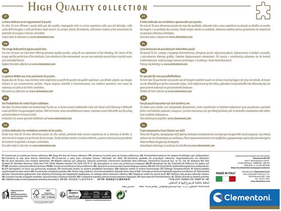 Clementoni 39422 puzzle Contour pour puzzle 1000 pièce(s) Animaux