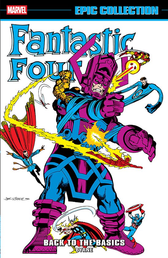 Fantastic Four Epic Collection: Back To The Basics comic cover art met Galactus en Fantastic Four superhelden.