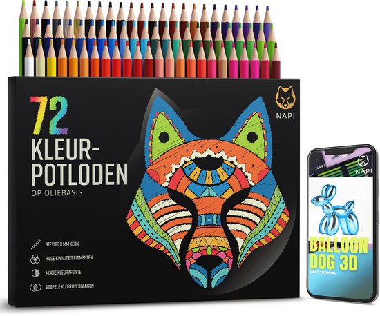 NAPI 72 Kleurpotloden Incl. Video Cursus