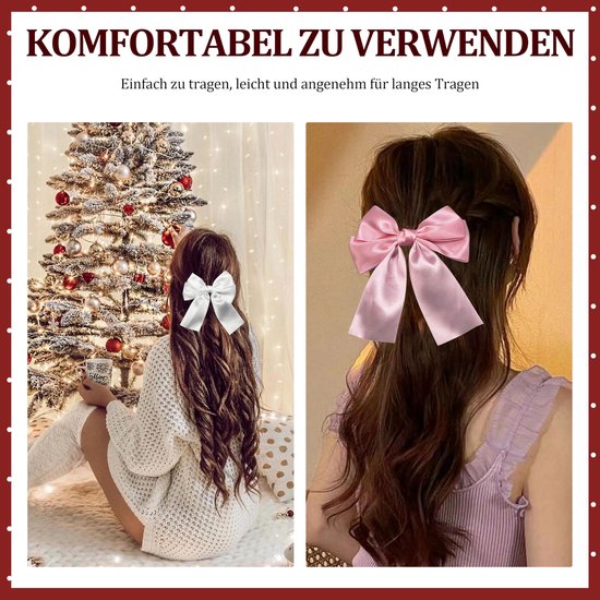 Julé Design kerst haarclip strik goud