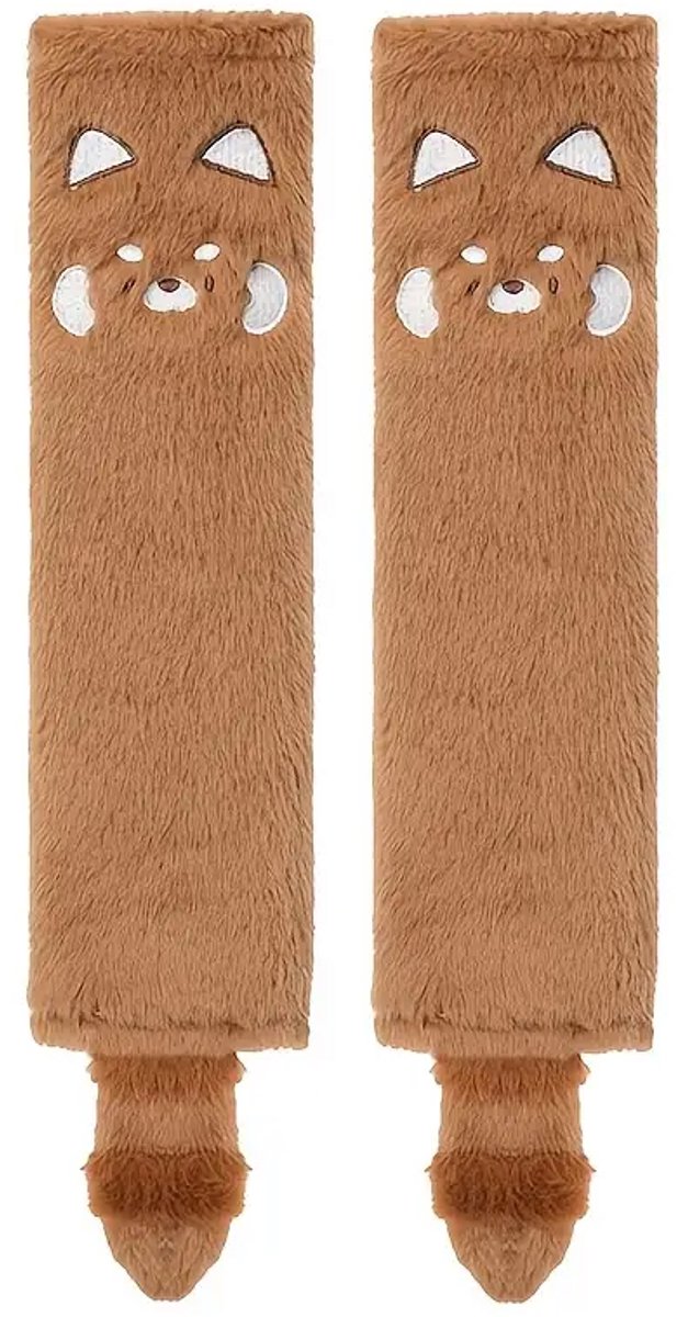 Gordelbeschermer Kind - Bruine Wasbeer - Gordelkussen 2 Stuks - Gordelhoezen - Kasey Products