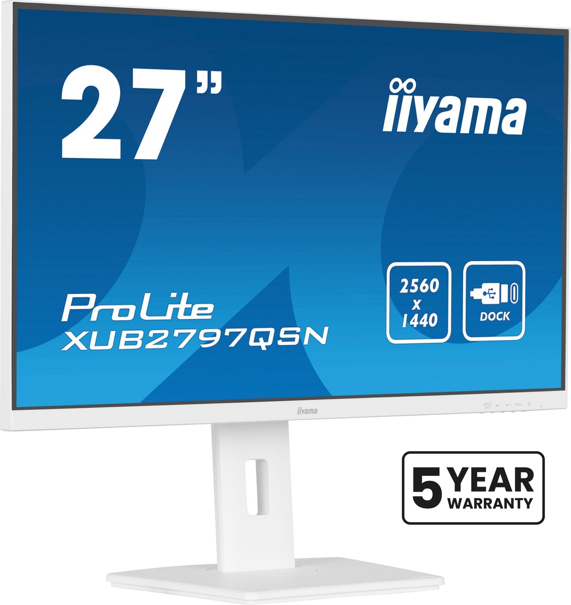 iiyama ProLite XUB2797QSN-W2 ledmonitor 100 Hz, HDMI, DisplayPort, USB-C, Adaptive Sync