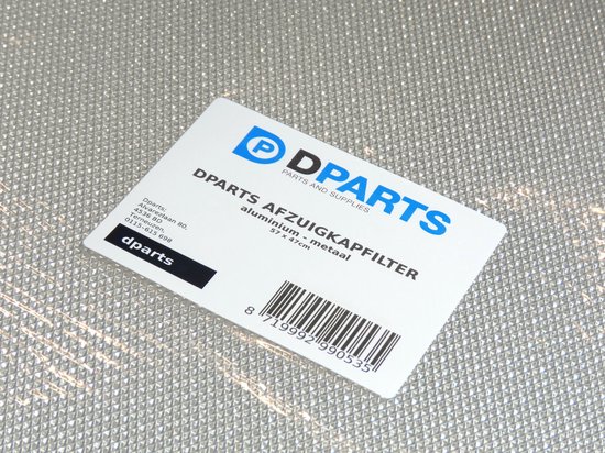 Dparts métallique Dparts - hotte aspirante filtre universel - peut être découpée - lavable - 570x470 mm - 2 couches - hotte aspirante à grille métallique hotte aspirante - filtre à graisse - filtre de hotte aspirante en aluminium