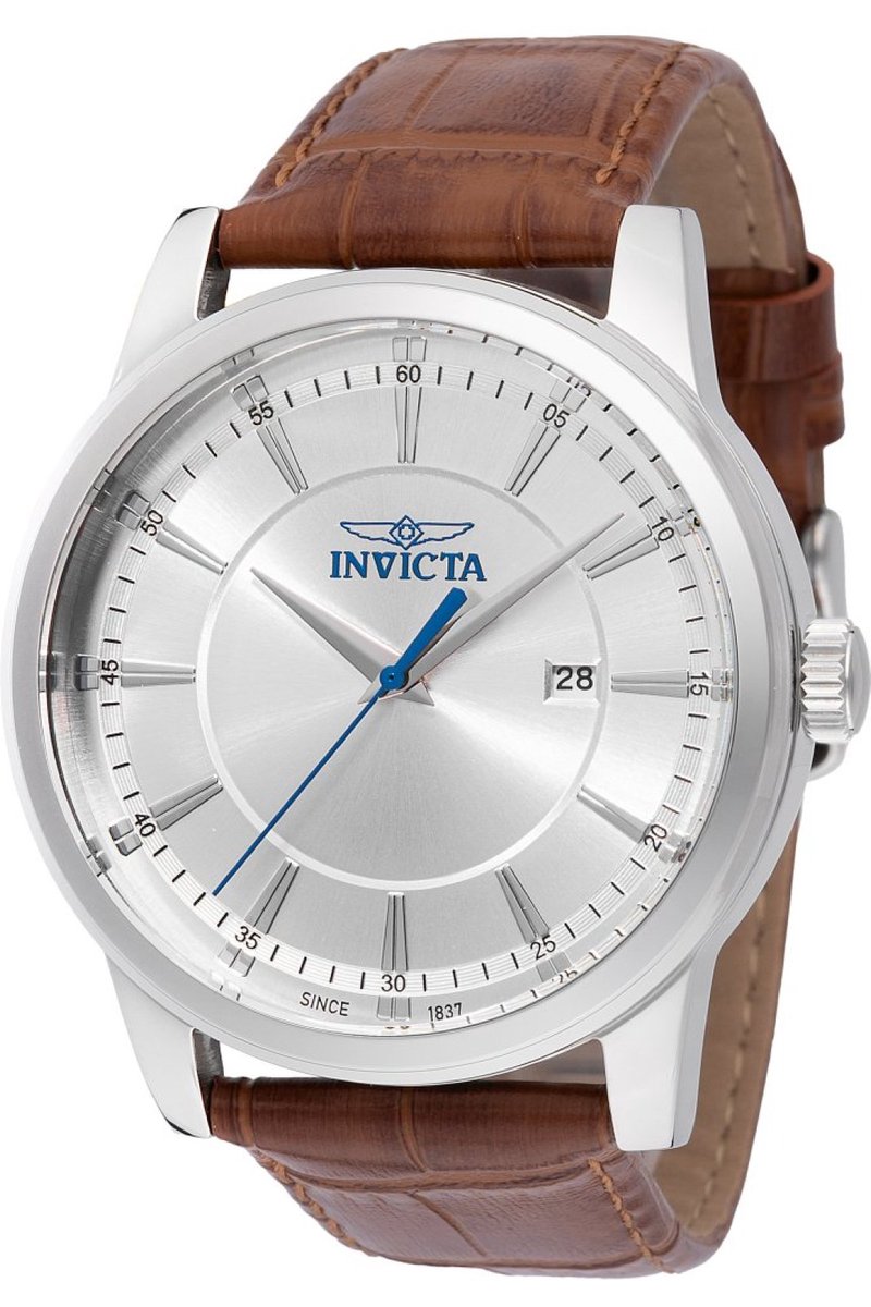 Invicta Celestial 47802 Heren Horloge - Waterdicht - Analoog - Quartz Uurwerk - Roestvrij Staal met zilveren Wijzerplaat - 43mm