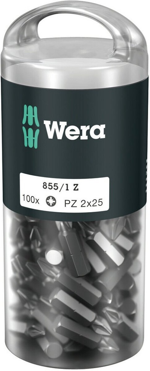 Wera 05072444001 855/1 Z DIY Bits Pozidriv PZ 2 x 25mm 100 stuks