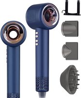 Super hair dryer - Föhn met diffuser - Ionische haardroger - Krullen - Blauw