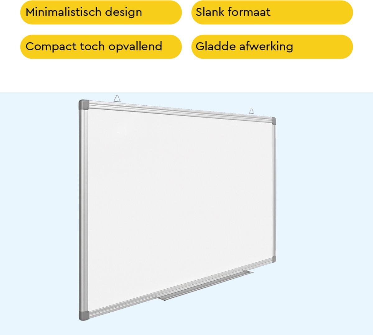 BRASQ Whiteboard 60×45 cm magnetisch - Wit thumbnail 6