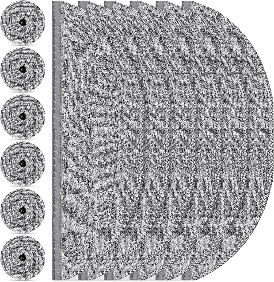 Set van 12 dweildoeken voor robotstofzuigers - Microvezel VibraRise 3.0 dweilsysteem met 6 dweilen en 6 zijwisser