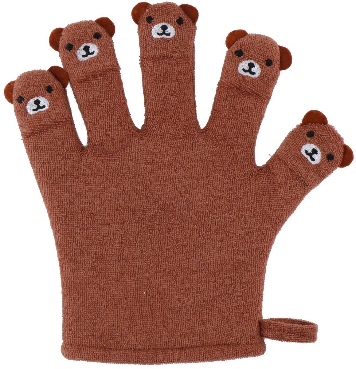 Badhandschoen voor Kinderen Bruine Beer - Baby Shower Glove - Douche Handschoen - Washandjes Baby