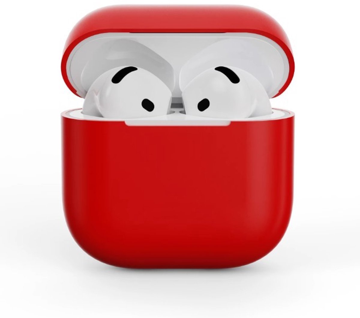 Go Go Gadget - Geschikt voor Airpods 3 - Siliconen case - Soft case - Beschermhoes - Rood