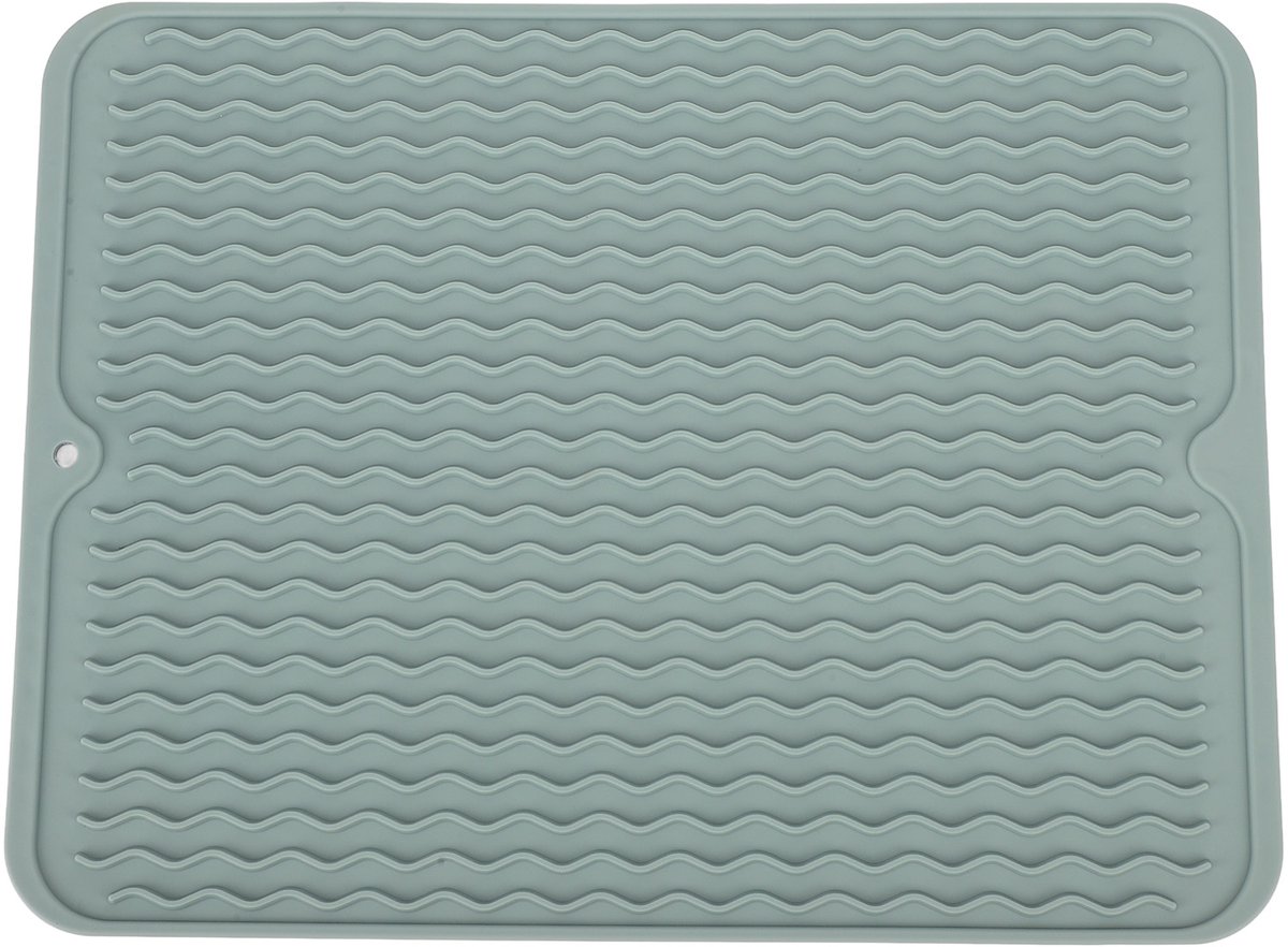 Afwasmat van Zacht Rubber - Hittebestendig, Antislip - 40x31cm - Voor Keukenblad en Brede Toepassing (Groen)