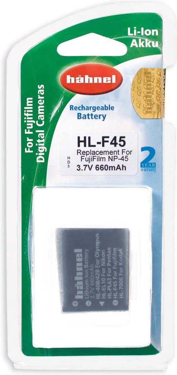 Hähnel HL-F45 accu - Fuji NP-45 model