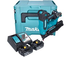 Makita DBN 610 RGJ accu spijkerapparaat 18 V 32 - 64 mm borstelloos + 2x accu 6.0 Ah + lader + Makpac