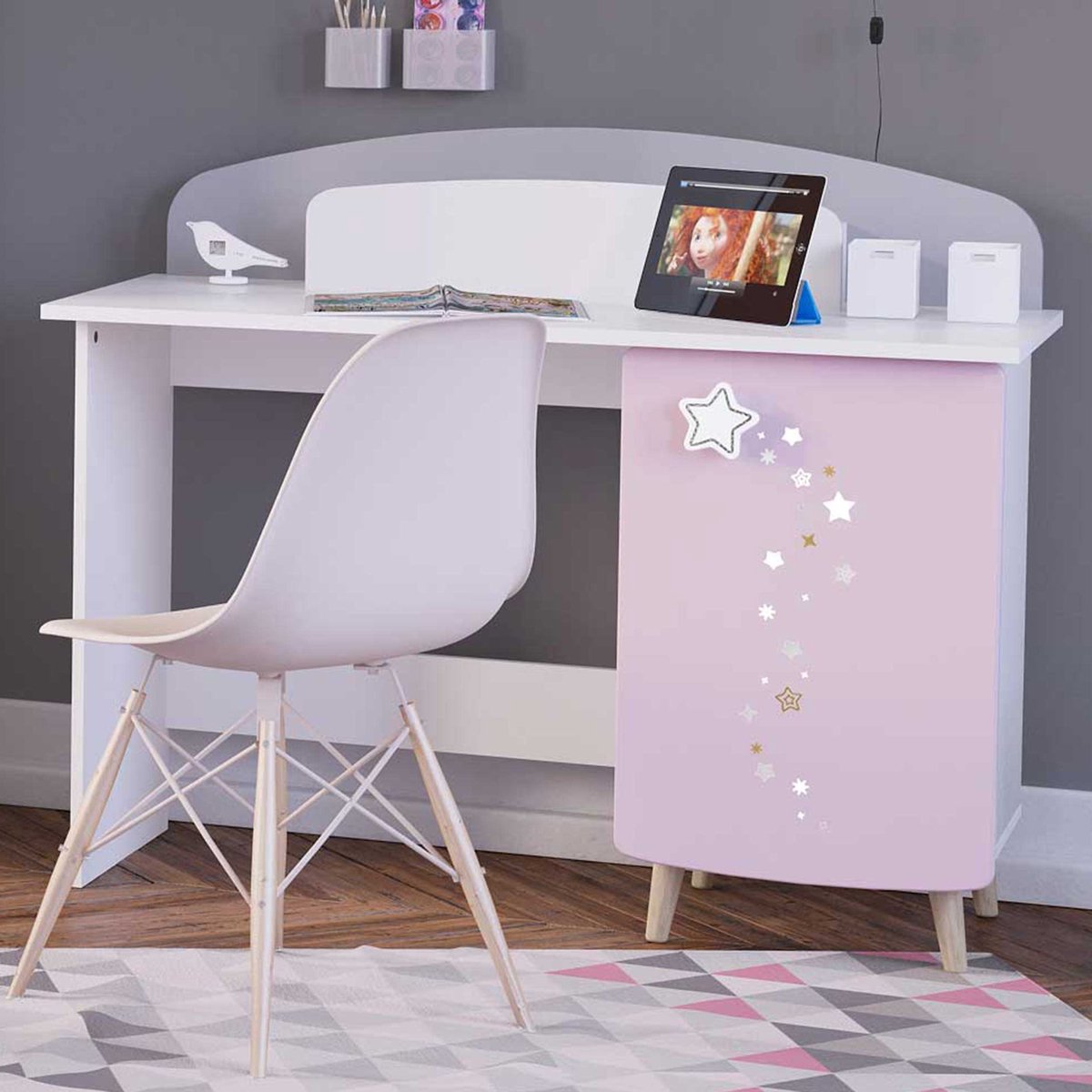 Bureau Stellar - CBA - Bureau - Multicolor - MDF; Spaanplaat