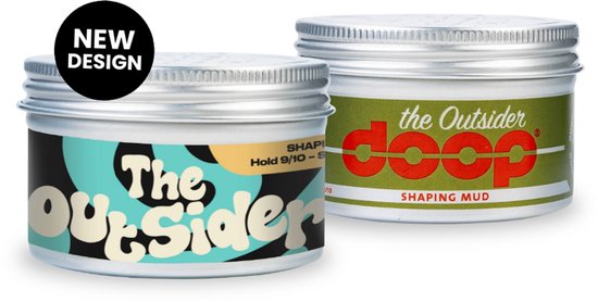 doop The Outsider 3X 100ml - Wax - Voordeelverpakking - Haarverzorging - Super sterke Hold - Shaping Mud