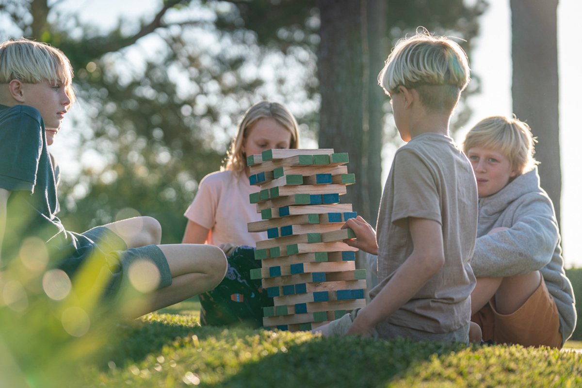 BS Toys Buitenspel Bundle – 4 bij elkaar Strategisch Spel + Grote Toren Balanceer Spel – Houten Gezelschapsspel vanaf 6 jaar ( GA279 & GA277 ) — cadeau in Spellen & Speelgoed - foto 6