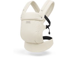 Vulpes Goods® BabyCare - Draagzak – Ergonomische Baby Draagzak 0-36 mnd – Luxe Buikdrager tot 20 kg – OEKO-TEX® Katoen – Handsfree Comfort - Met Rugsteun & M-Positie - Crème