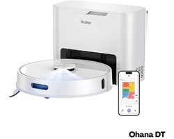 Ohana DT - Redkey R10 - Robotstofzuiger Met Dweilfunctie - Robotstofzuiger Met Laadstation - Robot Stofzuiger - 4000Pa Zuigkracht - Wit