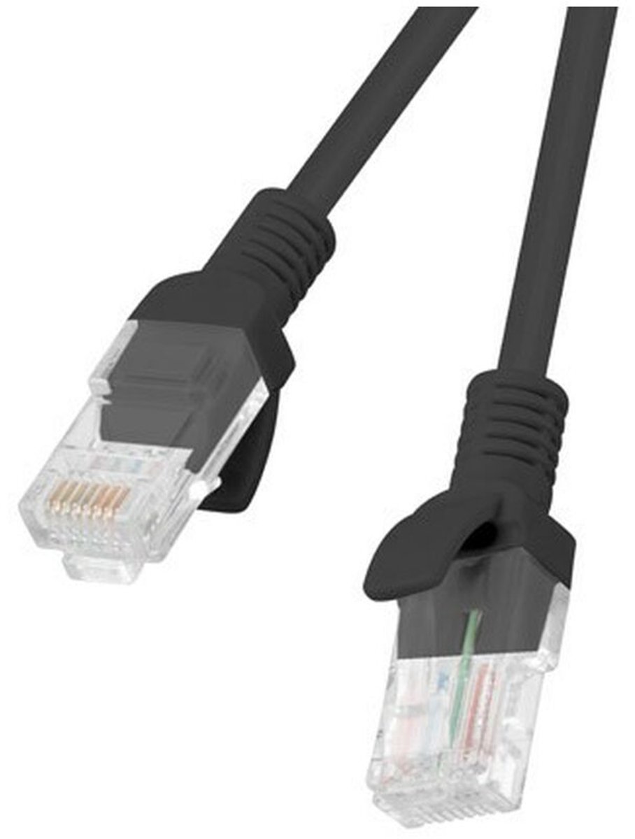 Stevige UTP-netwerkkabel categorie 6 Lanberg PCU6-20CC-0300-BK Zwart 3 m