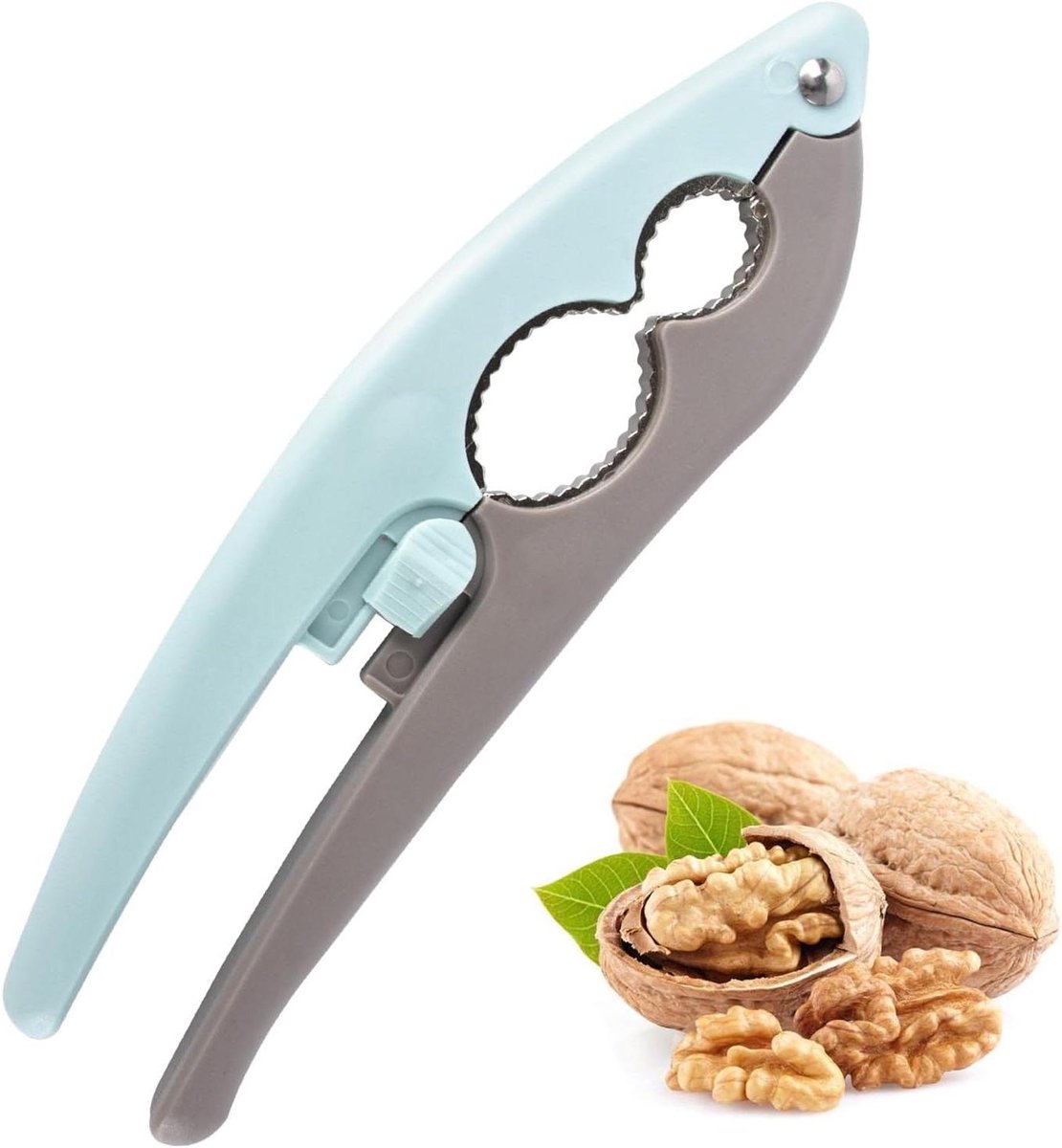 Multifunctionele notenkraker met antislip handvat voor diverse noten