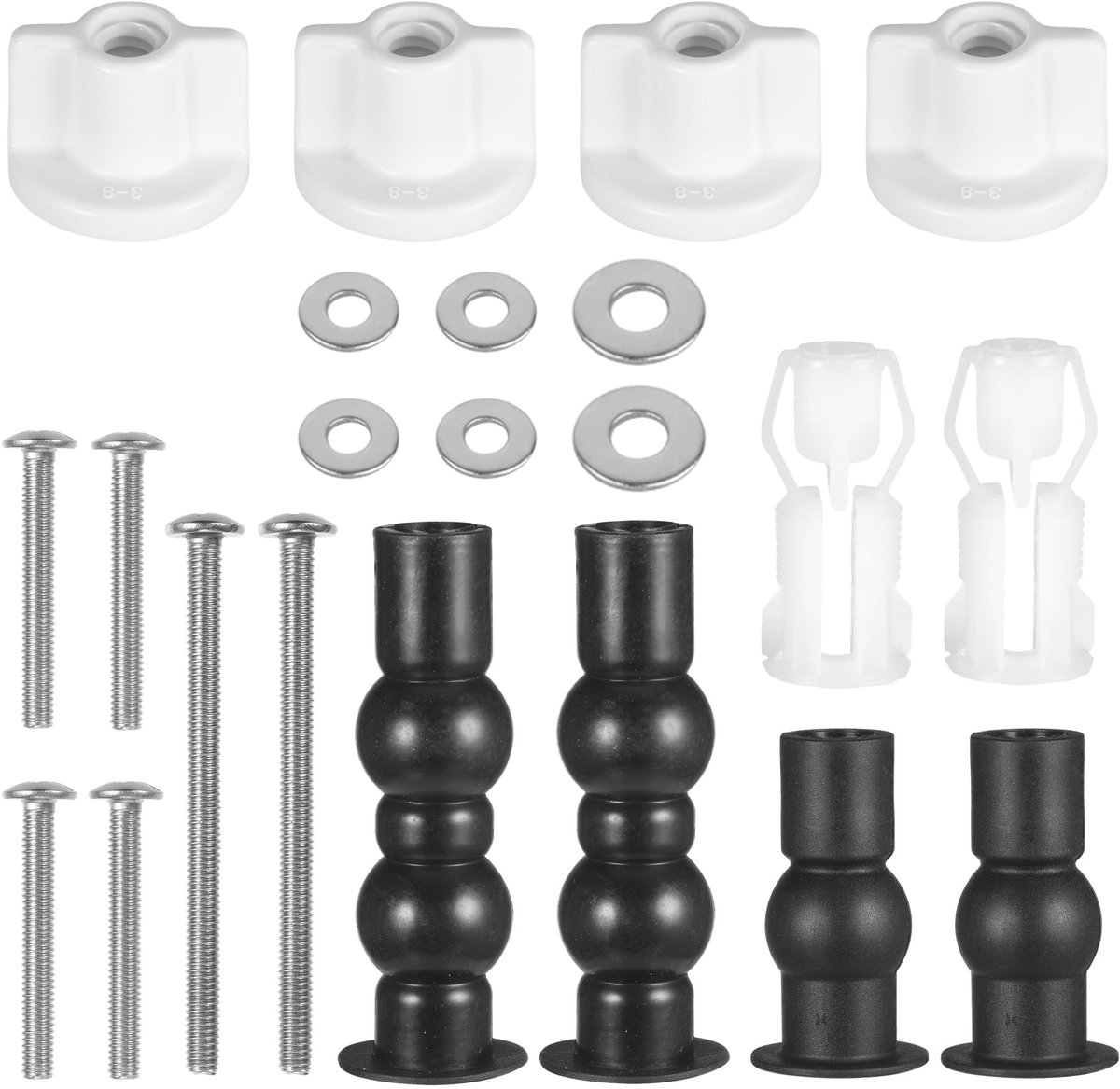 Universeel WC-bril Bevestigingsset - Toiletzitting Reparatieset met Scharnieren
