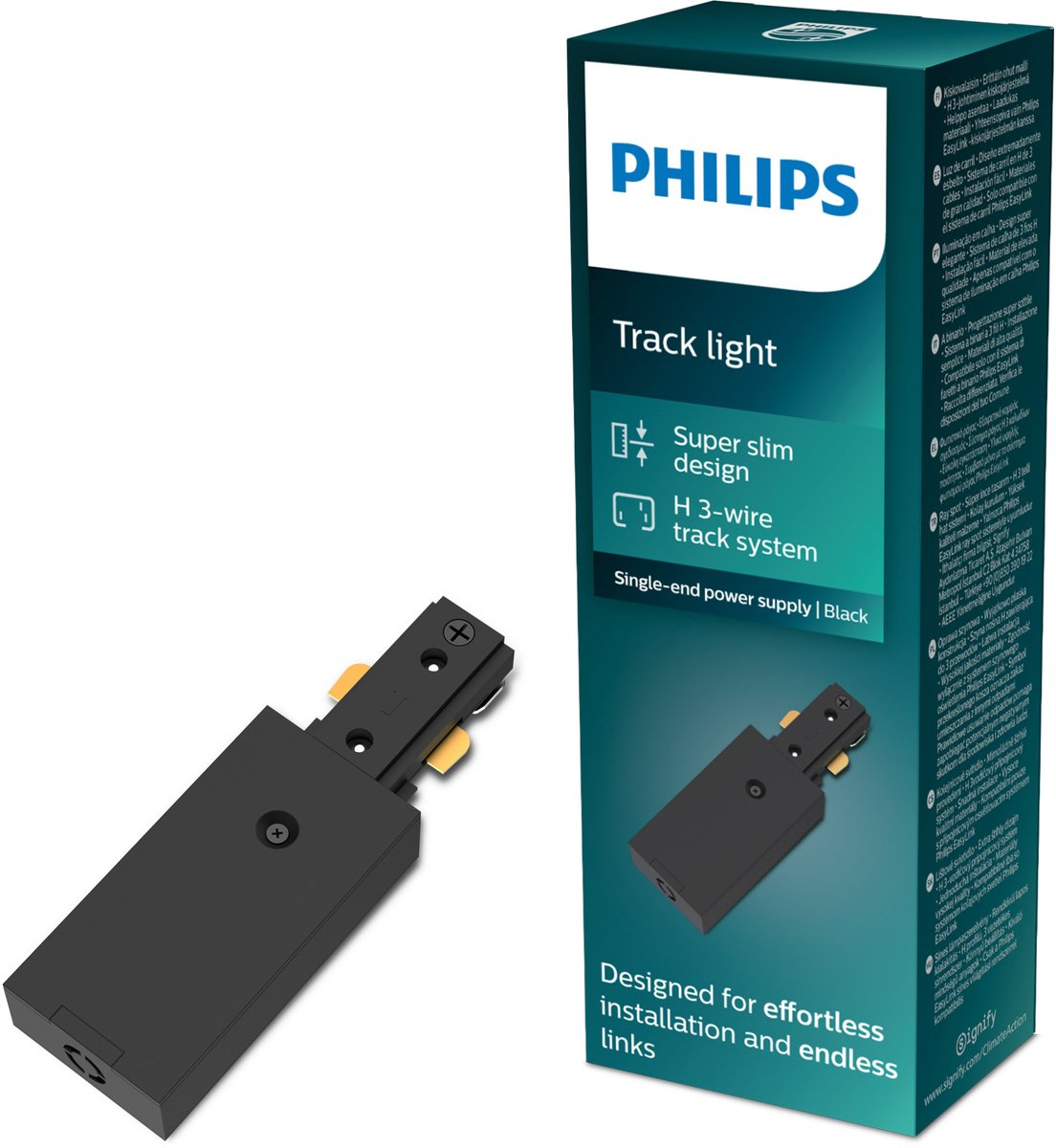 Philips EasyLink - Stroomaansluiting - Zwart - Railverlichting